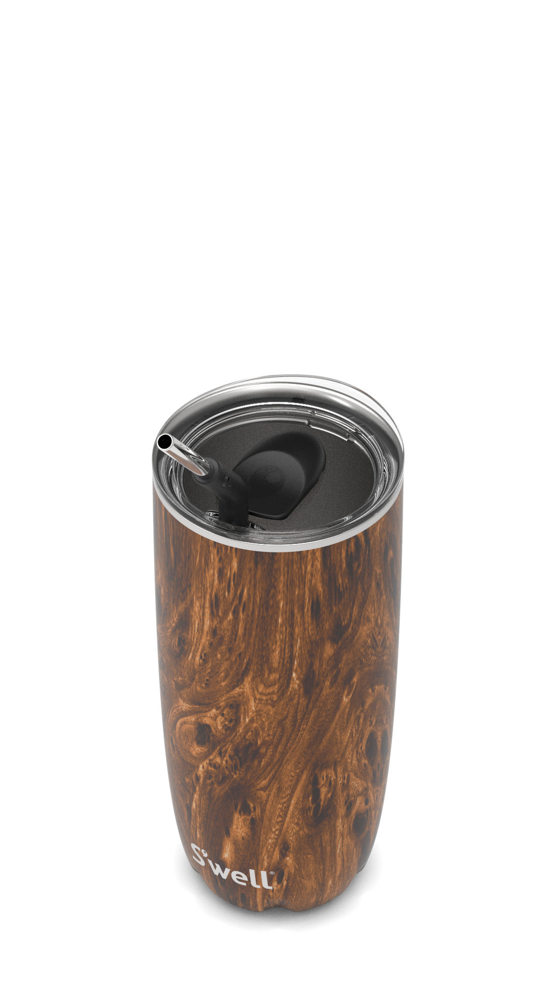 Teakwood Tumbler with Straw – S'well