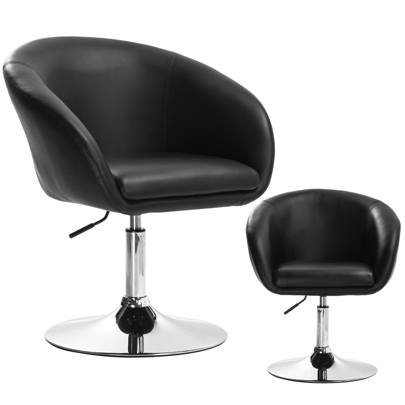 Nisbet Swivel Adjustable Height Stool, Black