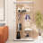 Tempered Glass Accent Cabinet, Display Cabinet, Wine Cabinet, Storage Cabinet With Bluetooth LED Light Strip-262777956