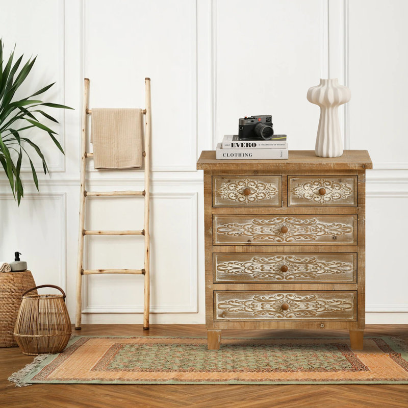 Commode décorative 5 tiroirs