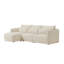 Canapé modulaire incurvé en chenille de 119 po avec méridienne-1868381499-1868381492