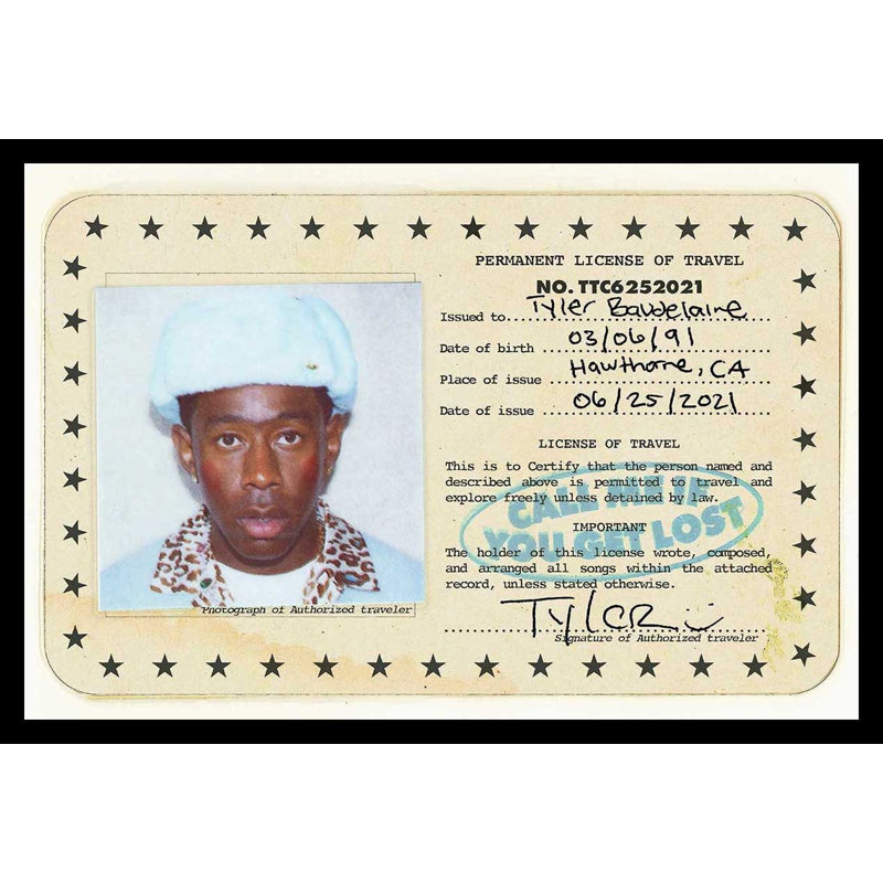 Tyler The Creator, reproduction d'art encadrée