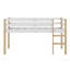 Lit mezzanine simple avec échelle et barrière de sécurité