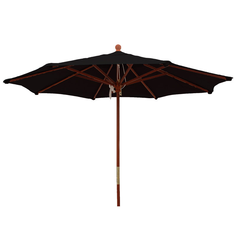 Sunbrella de marché 9 pi Witherspoon, Toile Sunbrella® noir corbeau