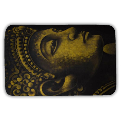 Buddha of indonesia Bath Mat with Non-Slip Backing - Quick Dry Memory Foam Bathroom Rug - Absorbent - Modern Plush Spa-Style - Machine Washable