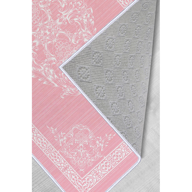 Premium Hall Carpet (3.3 x 6.6 ft), 100% Polyester, 0.3 in Pile Height | Antibacterial, Non-Slip PVC Dot Underside, 650 g/m² | Durable Woven Design, 3D Digital Printing, Machine Washable, Ideal for Home Décor