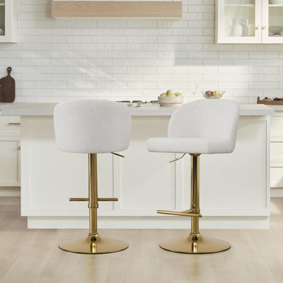 Tabouret de bar pivotant à hauteur réglable Keily