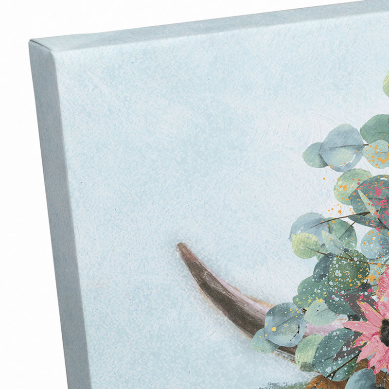 «Hairy Cow Flowers», impression sur toile tendue