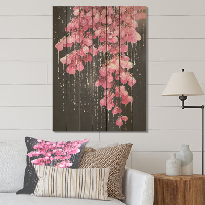 Rose Foxglove Dreams Vivid Fantasy Fuchsias I - Foxglove sur impression sur bois