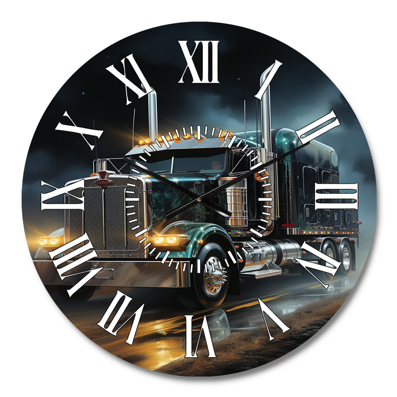 Horloge murale Semi Truck, Médium