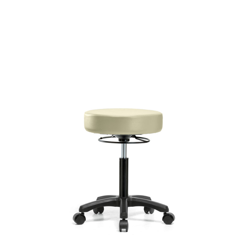 Tabouret de laboratoire à hauteur réglable Kaiya, Adobe, Roulettes