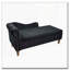 Chaise longue en velours avec rangement, coussin et garniture cloutée-1090968679