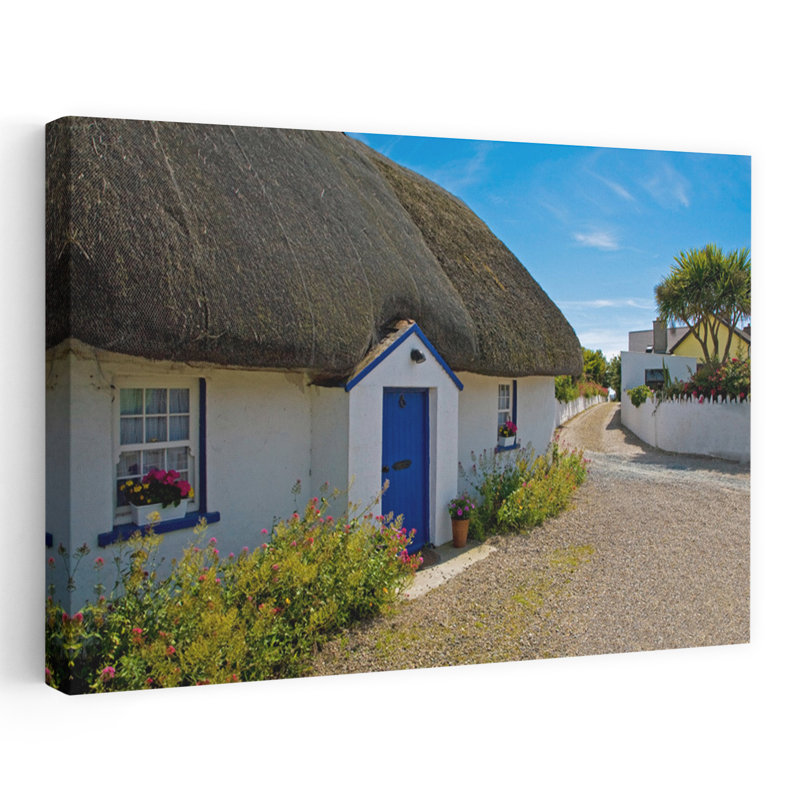 Chaumière traditionnelle, comté de Kilmore, Wexford, Irlande, art traditionnel, H 16 po x l 24 po