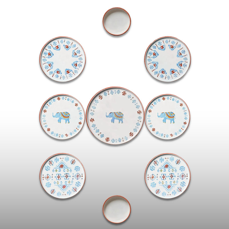 15 Pieces 100% Ceramic Breakfast Set