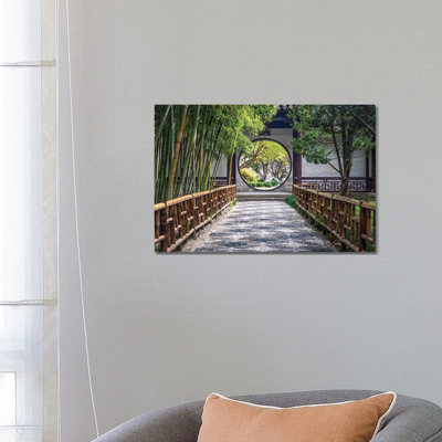 Classical Chinese Garden, Suzhou by Jan Becke - Wrapped Canvas Print