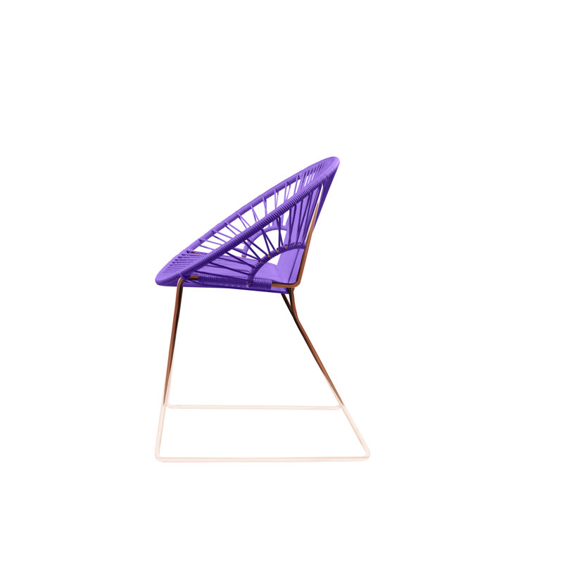 Chaise de patio Puerto, Mauve / cuivre