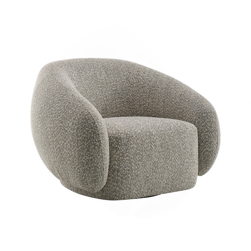 Fauteuil brun pivotant avec pivot