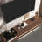 89'' W 2-Drawer Sleek TV Stand Media Console With Ambient Lighting And 2-Tier Tempered Glass