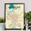 Utrecht City Map - No Frame Print-1788686943