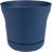 Saturn Traditional Plastic Indoor/Outdoor Round Planter with Saucer-353335652-310154100