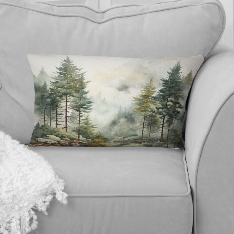 Coussin Pine Tree Misty Morning II