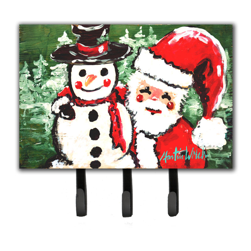 Porte-garde-bonhomme de neige et porte-bonhomme père noël et crochet pour amis
