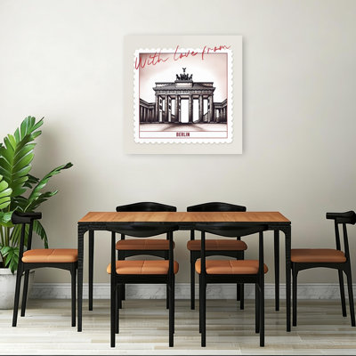 Brandenburg Gate Berlin Abstract Contemporary Architecture City Wall Art Print