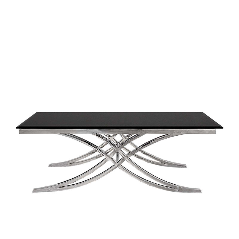 Table basse à pieds croisés