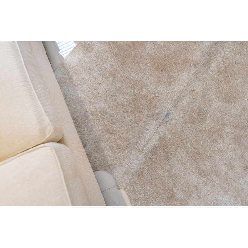Tapis en cuir fait à la main Palomino, Nouveauté 5 pi x 7 pi