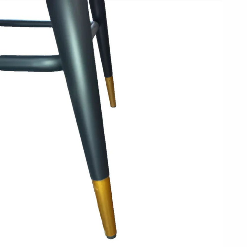 Tabouret en velours, Gris