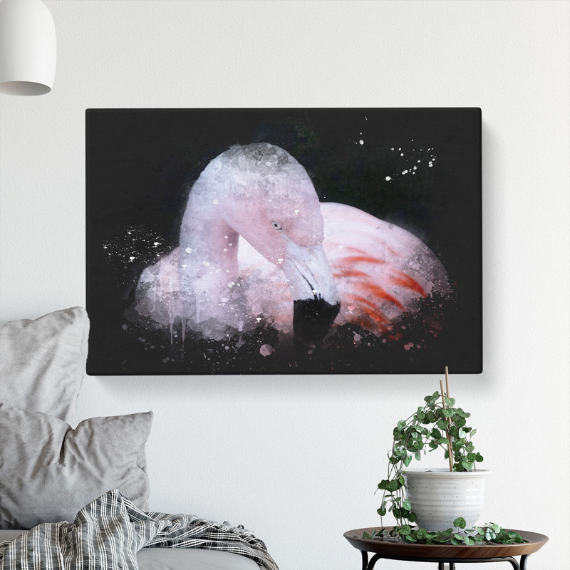Pink Flamingo Vol.1 - Wrapped Canvas, 60cm H x 91cm W x 3cm D