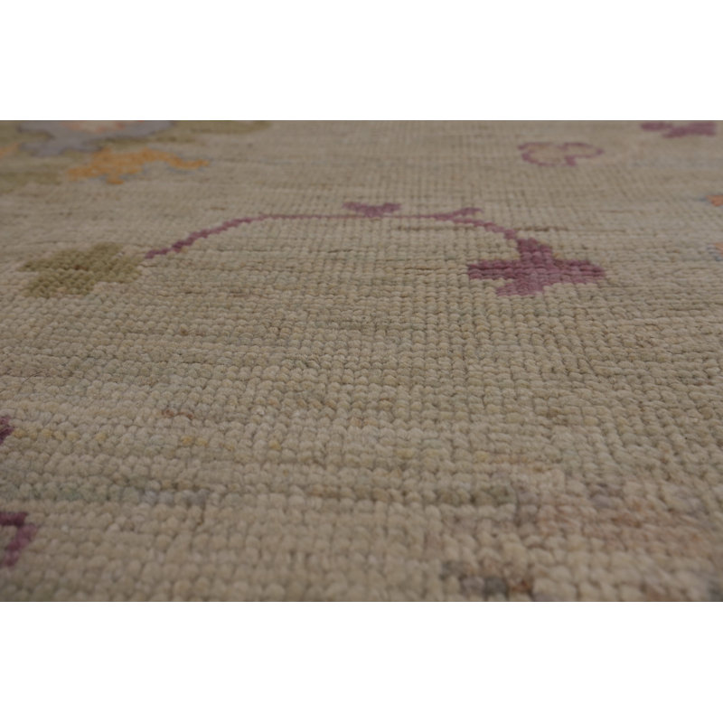 Vegetable Dye Oushak Turkish Area Rug 12