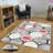 Premium 3D Printed Carpet, 4.6 x 7.2 Feet, 100% Polyester, 0.3 Inches Pile Height | Antibacterial, Non-Slip Underside, Machine Washable | Perfect for Living Room, Bedroom, and Kids' Play Areas, Durable & Stylish-1383010119