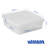 Wham Clip Square Plastic Storage Boxes with Secure Clip Lock Lids Clear/Clear/Clear