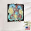 Décoration murale marine nautique en bois hippocampe art-758148186