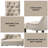 Torpoint 18 " H Tufted Upholstered Rubberwood Solid Wood Side Chair