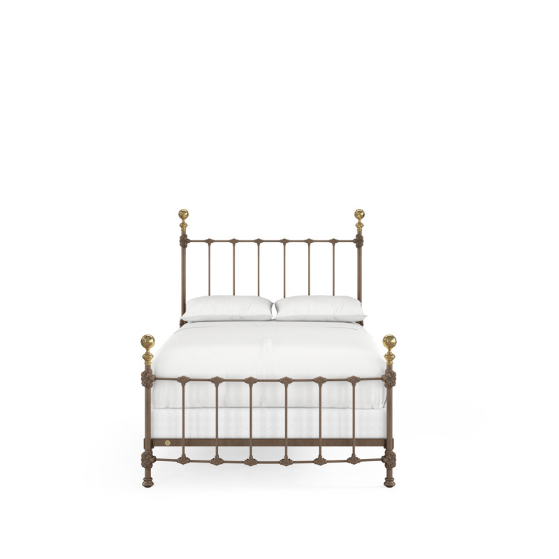 151 Palatial Bed | Complete Standard, Full, Gunmetal/Antique Gold