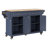 Kitchen Island With Rubber Wood Countertop-474447911