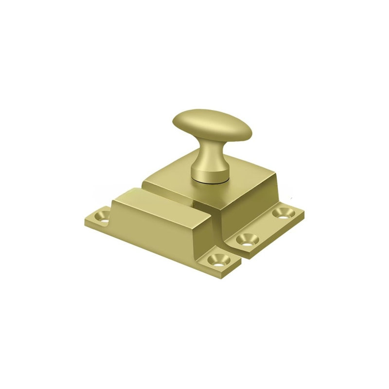 Verrou Deltana CL1532U3; 1-1 / 5 po x 1-4 / 5 po; Finition laiton brillant, Laiton poli, H 1,8125 po x l 1,125 po