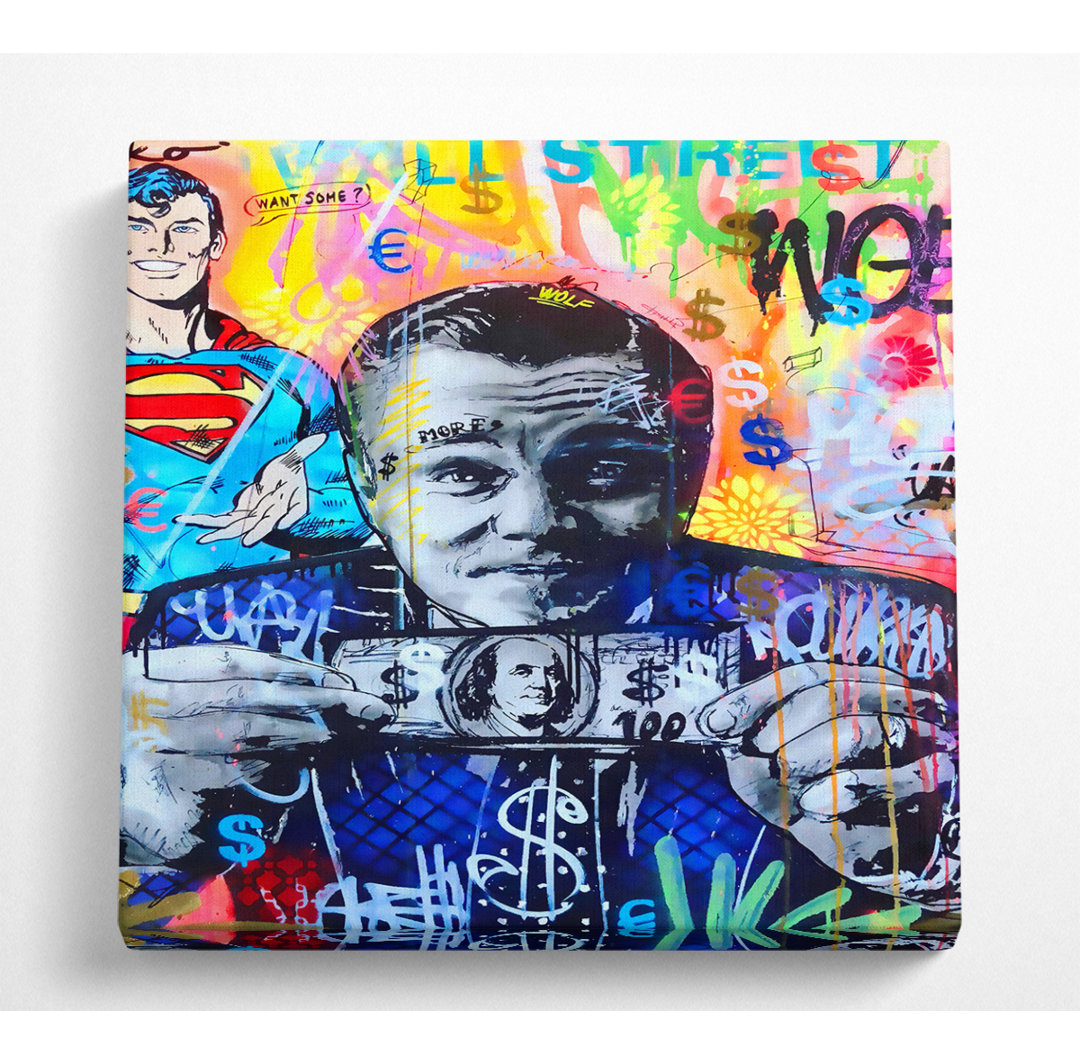 Collegedale Wolf Of Wall Street - Wrapped Canvas Kunstdrucke