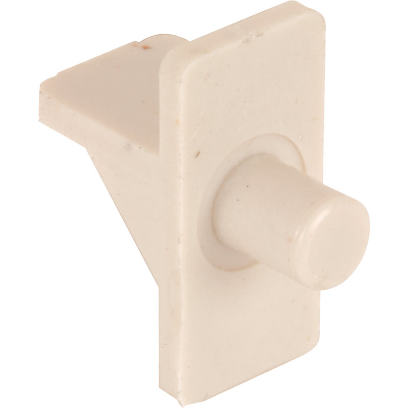 Prime-Line 1/4 in., Beige Plastic, Shelf Support Peg