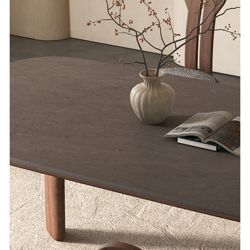 Table de salle à manger Wabi-Sabi, H 29,53 po x L 62,99 po x l 31,5 po