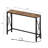 55-Inch Mattson with Outlets & USB Ports, Industrial Sofa Table for Entryway & Living Room