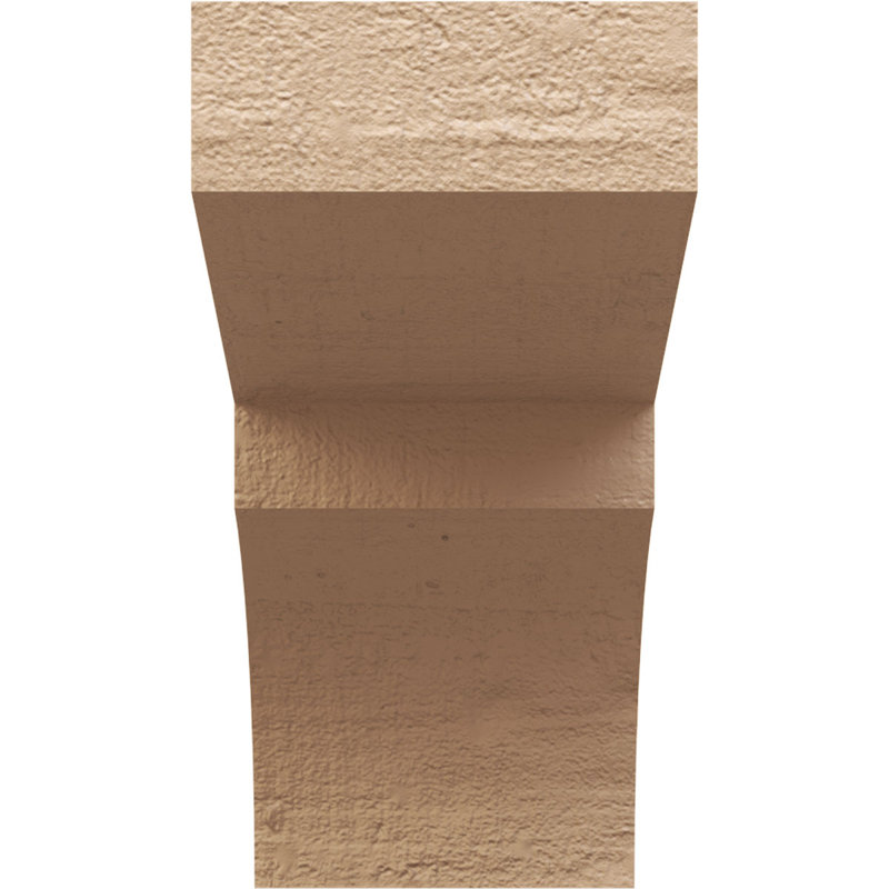 Monterey Woodgrain TimberThane Rafter Tail, Primed Tan, 8" H x 28" W x 4" D