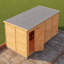 Garden Value 16 ft. W x 6 ft. D Wood Overlap Pent Storage Shed