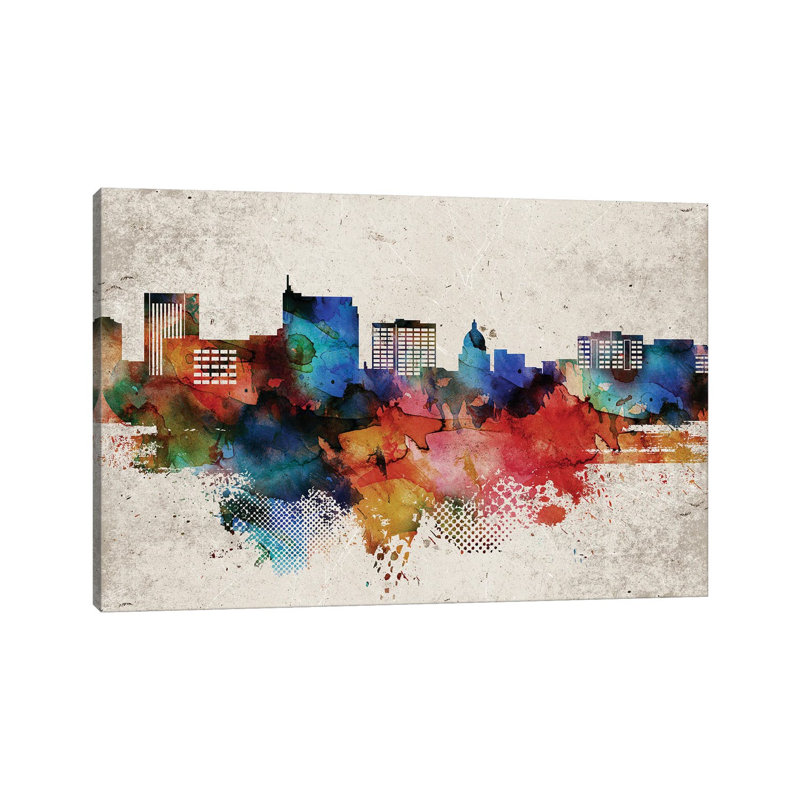 Boise Abstract by WallDecorAddict - Wrapped Canvas Print, 20.32 cm H x 30.48 cm W
