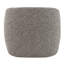 Fauteuil d'appoint en tweed gris avec accoudoirs rembourrés intégrés et incurvés