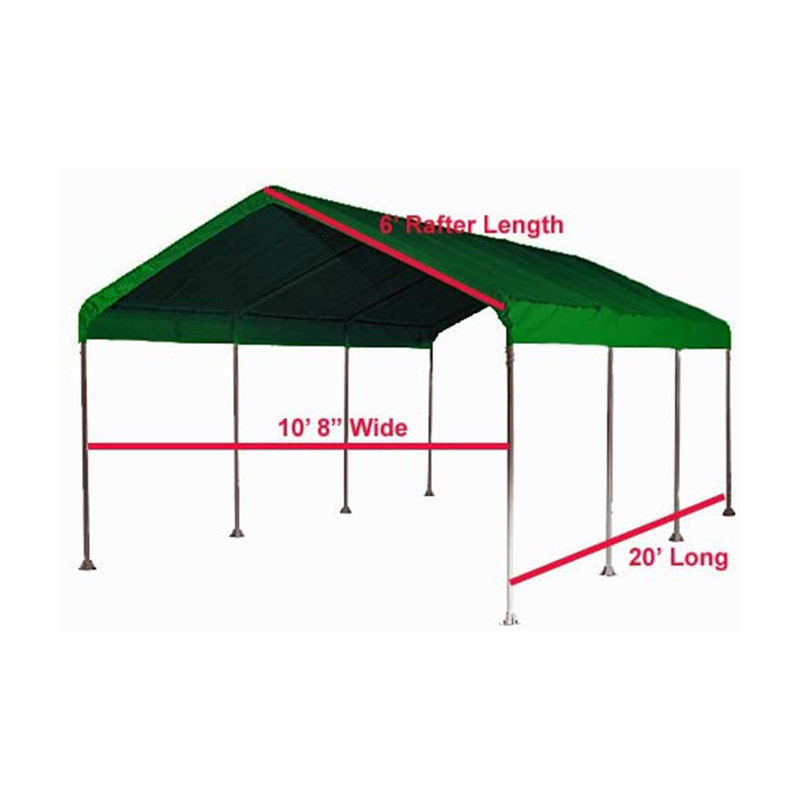 Tente imperméable avec auvent cantonnière