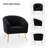 Dawson Boucle Barrel Chair With Metal Legs-1187788423