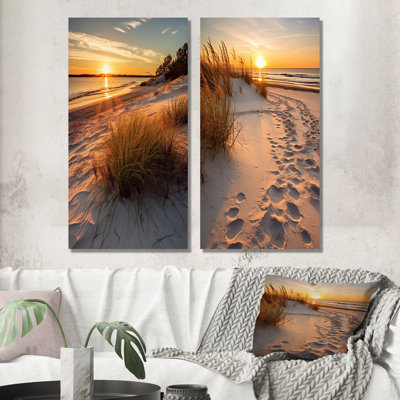 " Alabama Golden Hour at Gulf Shores " 2 Piece Art Color Photography Set